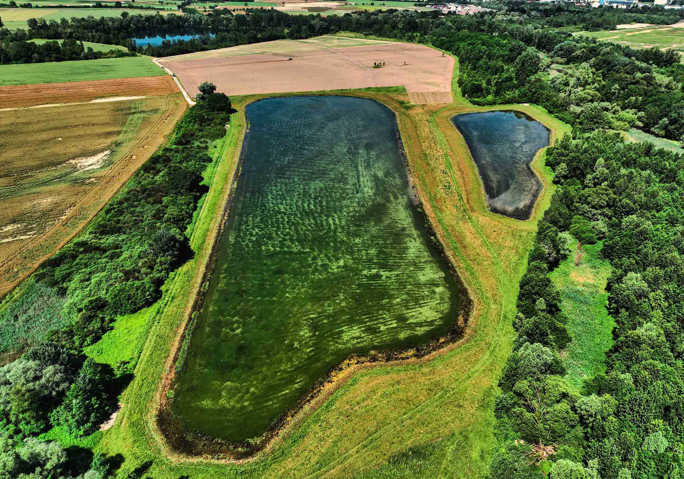 Dernière vue du ciel de la zone de compensation