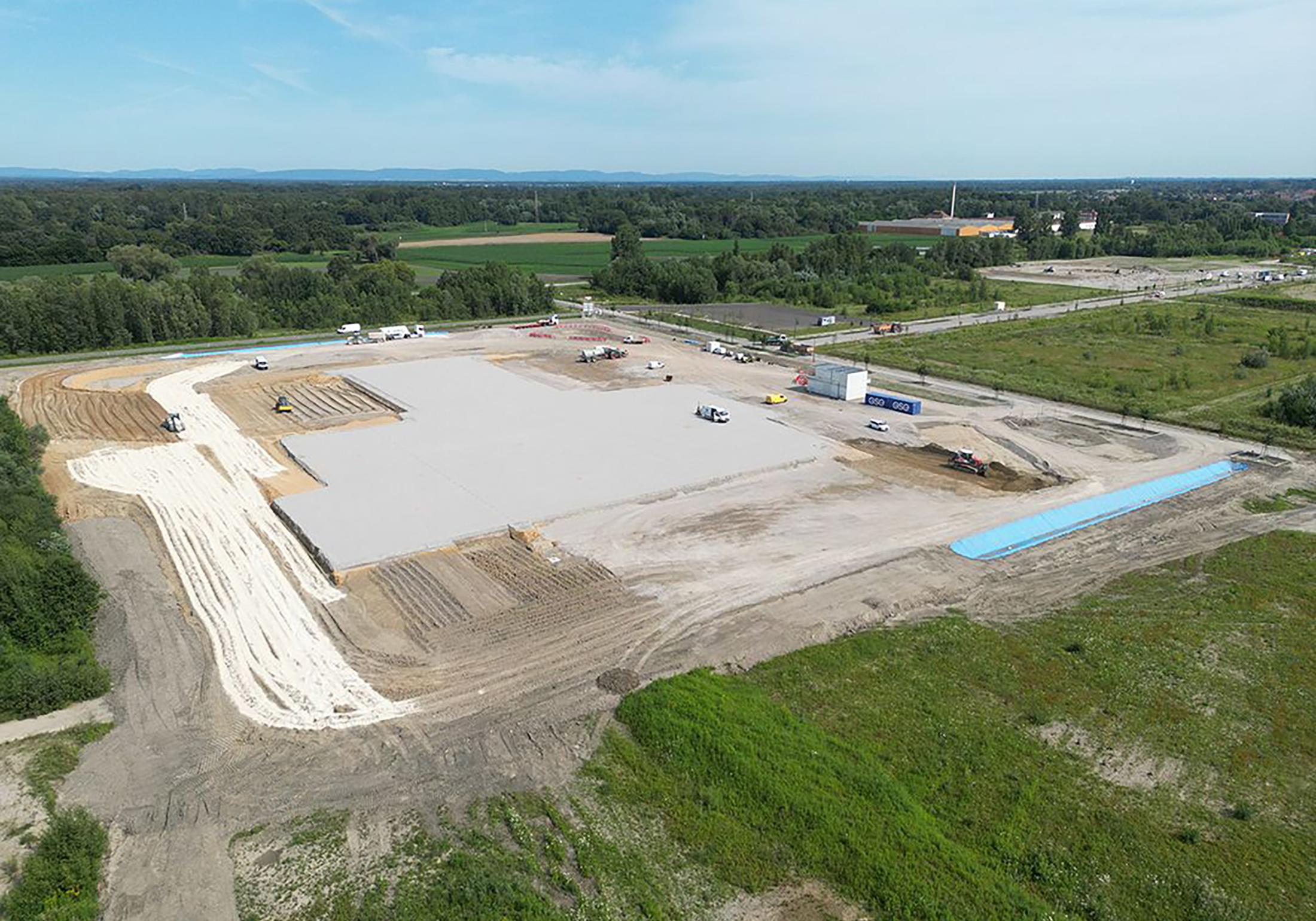 Les travaux ont déjà bien commencés pour les Transports Hebting